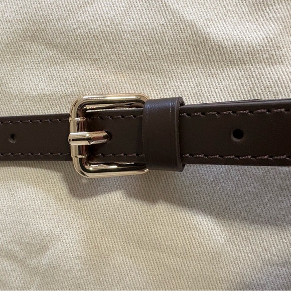 Vachetta Leather Bag Strap - Adjustable, Dark Brown - Picture 4 of 7